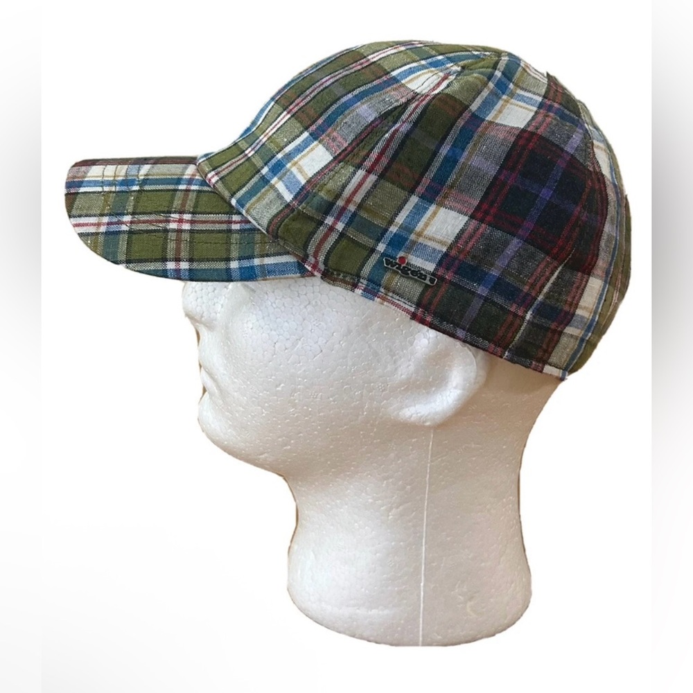Wigens Irish linen Plaid Men's Cap Sz 58 Made in Ireland